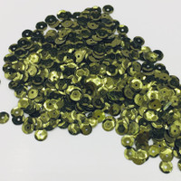 Olive Drab - 6mm Cupped Sequins