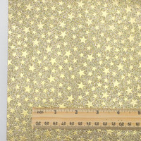Gold Glitter Star Synthetic Leather