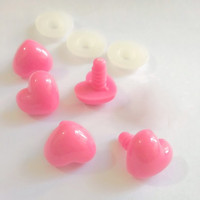 Pink heart shape noses - diy plush toy findings.