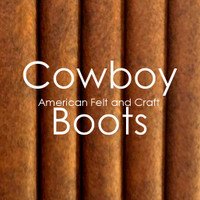 Cowboy Boots Brown - wool blend felt 