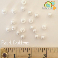 Faux Pearl Buttons