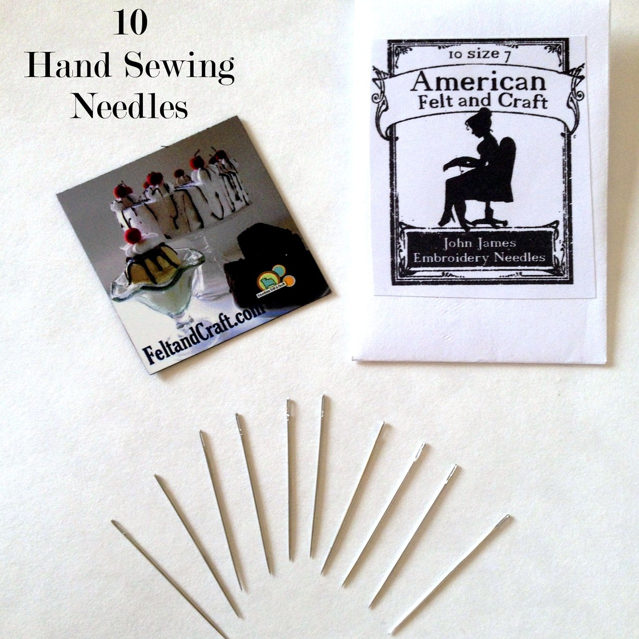  John James Embroidery Needles Size 10 : Arts, Crafts & Sewing