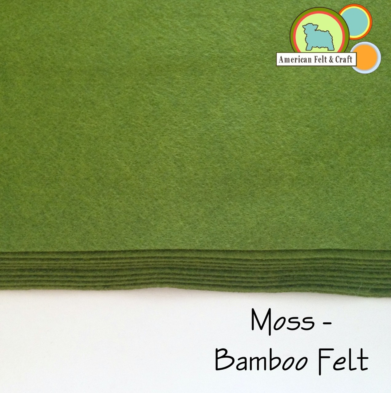 Moss - Bamboo Felt - American Felt & Craft