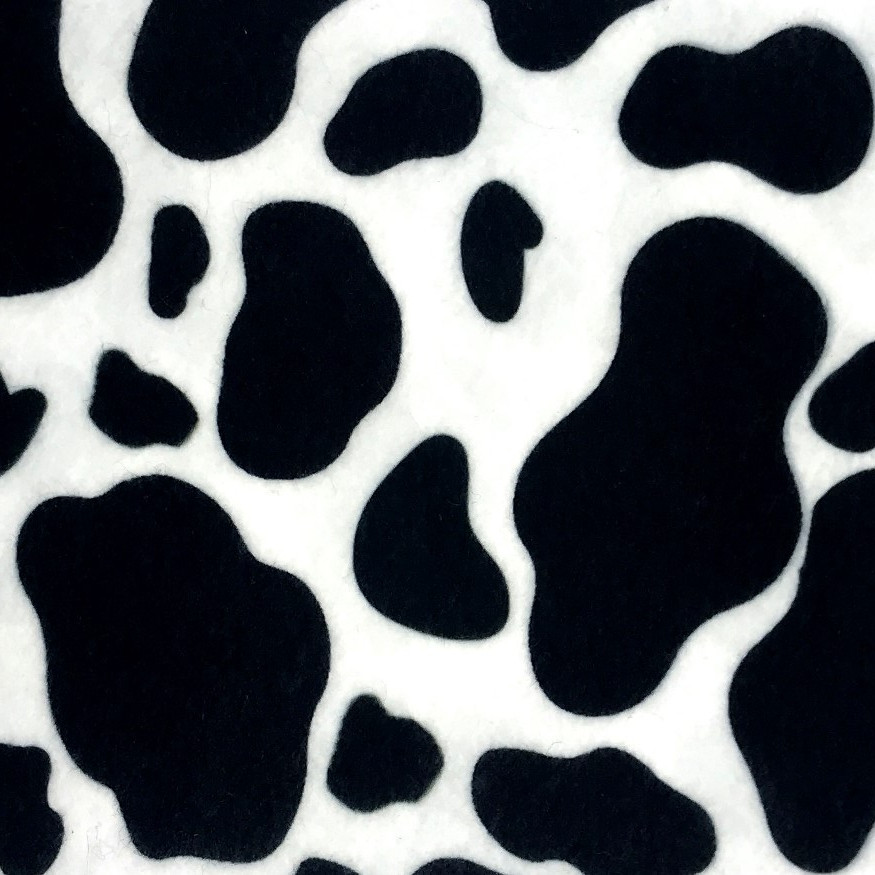 Black Cow Print