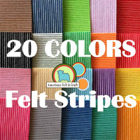 Stripe felt set