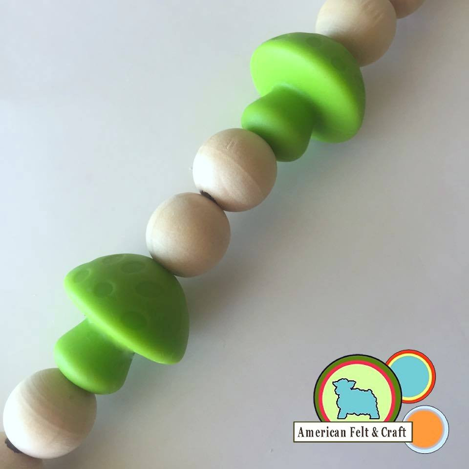19 mm Silicone Teething Beads - American Felt & Craft