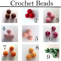 Crochet Teething Beads- 20 colors