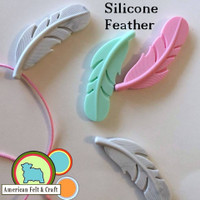 Silicone Feather Pendant 
