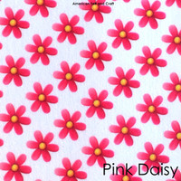Pink Daisy - felt print