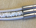 3-Hole Leather - White