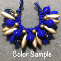 Ace of Spades - Cobalt/Gold -  Necklace Kit