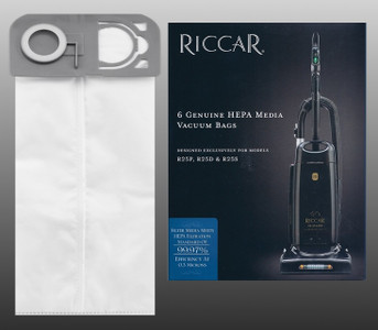 Genuine Riccar HEPA Vacuum Bags - R25S, R25D, R20P - 6 Pack