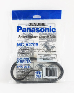 Genuine Panasonic MC-V270B UB8 Vacuum cleaner belts. Made in USA 
1 package of 2 new belts 