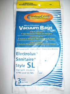 Electrolux Sanitaire Style SL 3 Bags Part#156- Fits:S782&SC785