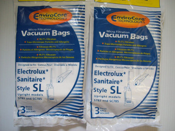 Electrolux Sanitaire Style SL 6 Bags Part#156- Fits:S782&SC785