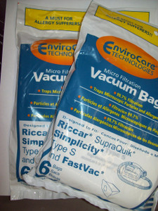 2 Packages of 6 EnviroCare Brand Paper Bags. 12 Bags Total  