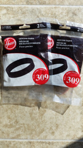 4 Genuine Hoover AH20000 59135309 Style 309- 2-2 Pack Belts: S3825 SH40040 Elite Canister