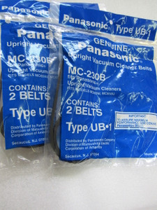 4 Genuine Panasonic MC-230B Type UB-1 Vacuum Belts-Made in USA- MC655U, MC658U 