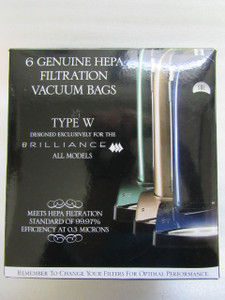 6 Riccar Brilliance Type W HEPA Bags- RWH-6