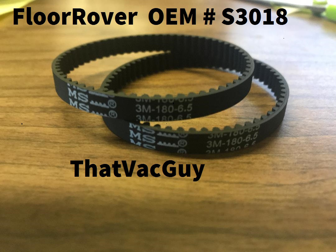 2 S3018 Belts Genuine Eureka FloorRover Vacuum models