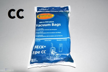 Allergen Vacuum Bags For Oreck Type CC, Elevate & models with Bag docking system