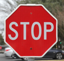 Item A6 - 18" * 18" Small Hexagon Size Safety Band - Stop Sign 