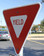 SignSafetyBand for a standard Red Yield Sign side view