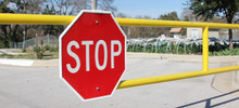 Item A7 - 24" * 24" Large Hexagon Size Safety Band - Gate Stop Sign 