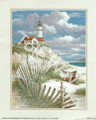 Lighthouse with pickett fence (8x10)