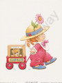 Little Tiger (Girl with Kitty in Wagon Cage)(6x8)