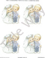 Blessed Are Ye Wedding Couple (card sheet)