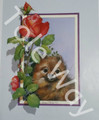 Pekingese and Rose Kit (11x14)(1 mounted to 16x20, 7additional, cutting guide & front mat.