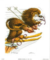Lion Skiing (5x7)