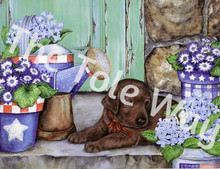 Puppies IV by Jane Maday.