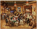 Western Saloon (28x32) SOLD ONLY AS KIT OF 8 PRINTS