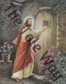 Jesus Knocking with roses (16x20)