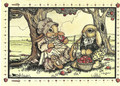 Rabbits Picking Apples (8x10)