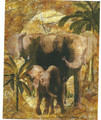 Elephants and Baby (8x10)