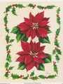 Red Poinsettias and Holly by Reina (8x10)