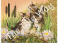 Kittens with Frogs (8x10)