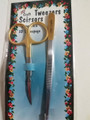 Curved Blade Gold Handled Craft Scissors and Angled Tweezers from DSC