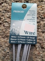 Panacea White Cloth Covered 20 Gauge Wire
