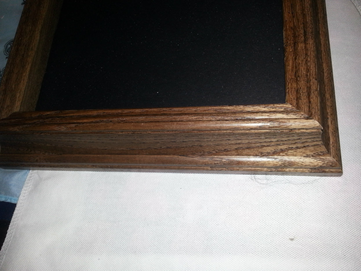 9x12 Dark Hardwood Frame, Fixed glass and backer board The Tole Way_1