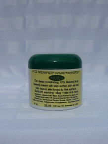Face Cream with 10% Alpha-Hydroxy - 4 oz.