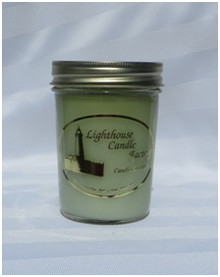 Mistletoe Lighthouse Candle