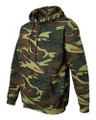 Code V - Adult Green Camouflage Pullover Hooded Sweatshirt