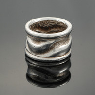"Waves" Cast Silver Ring