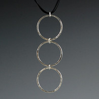 Triple Silver Circles Pendant