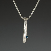 "Serendipity" Silver Pendant with Gemstone