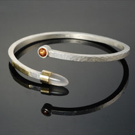 "Directions," Silver & 18kt Gold with Zircon and Agate